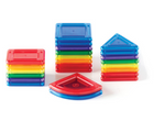 Guidecraft Magnetic PowerClix Solids 44 Pieces. Available from tenlittle.com