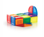 Guidecraft Magnetic PowerClix Solids 44 Pieces. Available from tenlittle.com