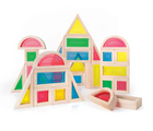 Guidecraft Rainbow Blocks 30 Pieces. Available from tenlittle.com