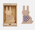 Moon Picnic Rabbit Cross Stitch. Available from tenlittle.com