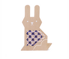Moon Picnic Rabbit Cross Stitch. Available from tenlittle.com