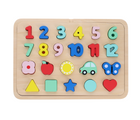 Petite Collage Multi-Language Numbers, Shapes, & Colors Puzzle. Available from tenlittle.com