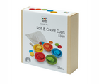 PlanToys Sort & Count Cups. Available from tenlittle.com
