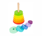 Small Foot Rainbow Stacking Tower. Available from tenlittle.com