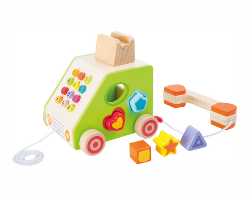 Mudpuppy Baby's First Words Wooden Magnetic Shapes