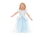 Child wearing Little Adventures Deluxe Cinderella Costume. Available from tenlittle.com