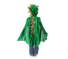 Child wearing Little Adventures Dragon Cloak costume. Available from tenlittle.com