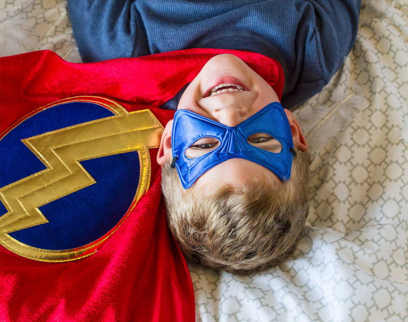 Lightning Bolt Themed Superhero Mask Flash Costume Mask for Kids