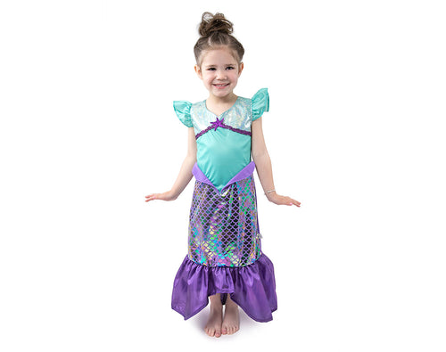 Little Adventures Alpine Princess Dressup Costume Cloak (L/XL Age 5-9) -  Machine Washable Child Pretend Play and Party Dress with No Glitter Purple