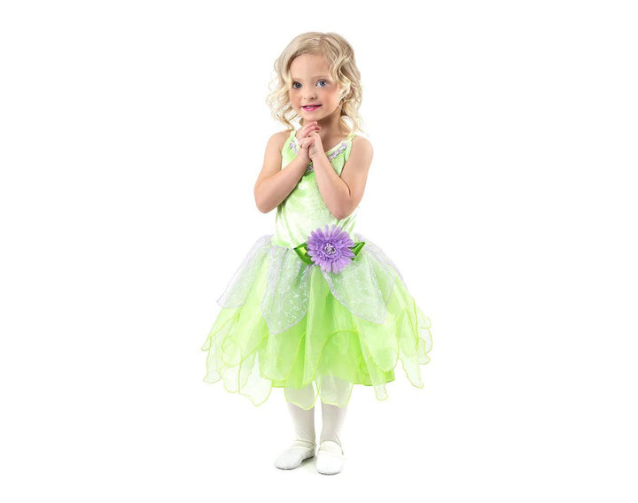 Child wearing Little Adventures Tinkerbell Costume. Available from tenlittle.com