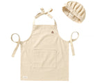 Piccalio Mini Chef Apron & Hat Set in beige. Available from tenlittle.com