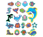 Mudpuppy Ocean Life Stickable Foam Bath Shapes. Available from tenlittle.com