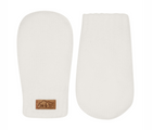 Jan & Jul Knit Mittens in cream size small (thumbless). Available from tenlittle.com