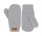 Jan & Jul Knit Mittens in gray. Available from tenlittle.com
