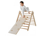 Child playing on Piccalio Climber Pikler Triangle Set. Available from tenlittle.com