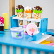 Bigjigs Wooden Ice Cream Cart ice cream. Available from www.tenlittle.com.