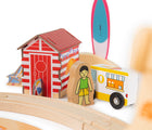 Bigjigs Coastal Clean Up Train Set close up. Available from www.tenlittle.com.